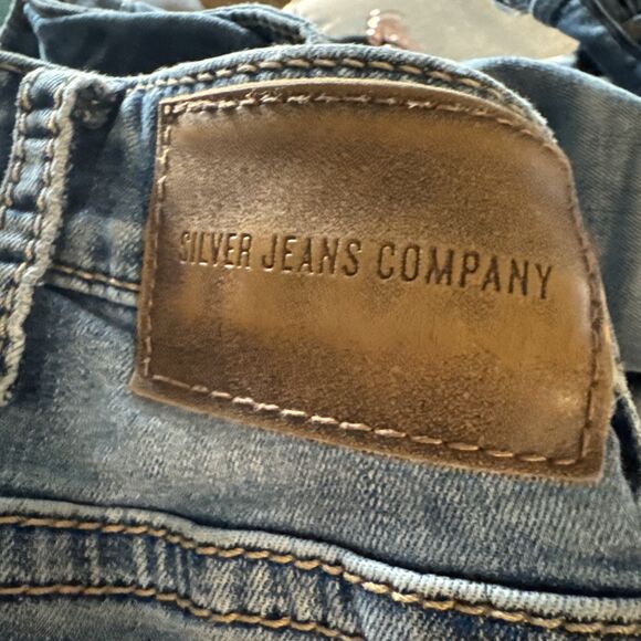 Silver Jeans Co Zac Relaxed‎ Straight Leg Jeans Mens 35/32 Blue Fade - Picture 8 of 12